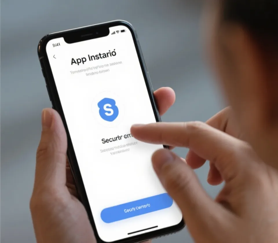 手机安装步骤示意图